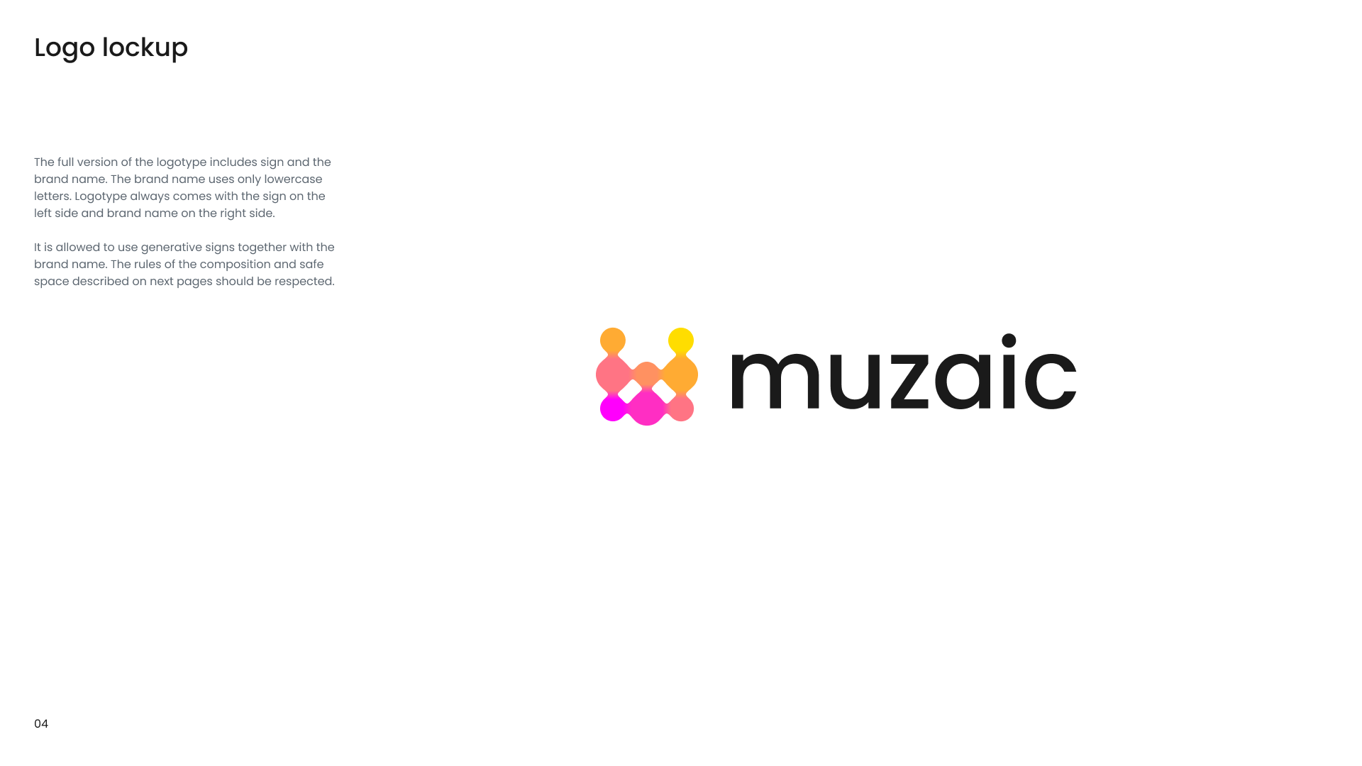 Muzaic brandbook - Frame 2